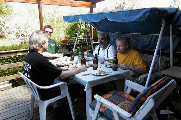 Lunch på verandan